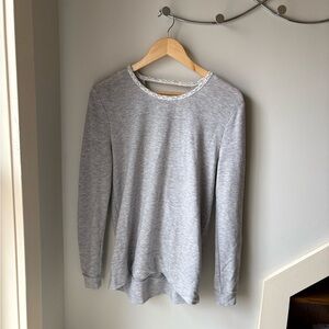 Victoria's Secret Light Gray Crewneck Top